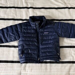 Patagonia Kids Navy Quilted Puffer Jacket